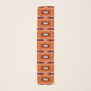 Mid century mod 60s 70s patterned scarf