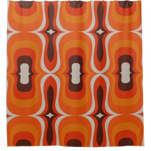 Mid century mod 60s 70s shower curtain