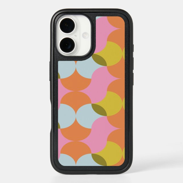 Mid Century Mod Abstract Geometric Shapes Pastels  Otterbox iPhone Case (Back)