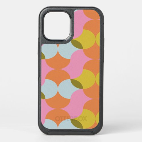 Mid Century Mod Abstract Geometric Shapes Pastels  OtterBox Symmetry iPhone 12 Case