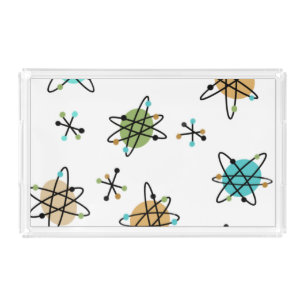 Mid-Century Mod Atomic Acrylic Tray