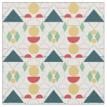 Mid Century Mod Colorful Geometric Fabric