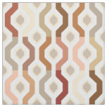 Mid Century Mod Geometric Link Pattern Fabric