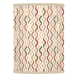 Mid Century Mod Geometric Link Pattern Lamp Shade