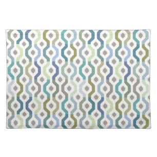 Mid Century Mod Geometric Link Pattern Placemat