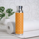 Mid-Century Mod Geometric Retro Modern Orange Sun Water Bottle<br><div class="desc">This retro mid mod pattern in orange sun makes a fun and colorful statement. Coordinating items available.</div>