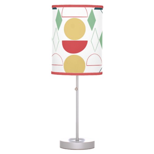 Mid Century Mod Geometric  Table Lamp