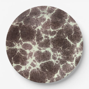 Mid Century MOD Giraffe Elegant Pattern Tortoise Paper Plates