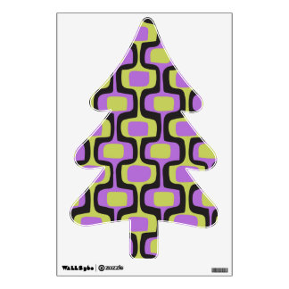 Mid Century Mod Retro Pattern Camping Wall Decal