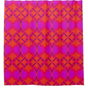 Mid century mod shower curtain