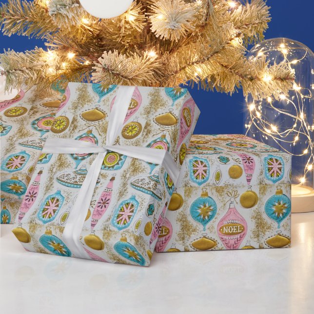 Mid Century Modern 1950's Era Kitsch Wrapping Paper (Holidays)