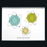 Mid Century Modern #2 Original Atomic Art Calendar<br><div class="desc">Feel like you have original art on your wall each month with this funky mid century modern wall calendar,  featuring my original retro atomic art.</div>