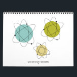 Mid Century Modern #2 Original Atomic Art Calendar<br><div class="desc">Feel like you have original art on your wall each month with this funky mid century modern wall calendar,  featuring my original retro atomic art.</div>