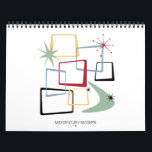 Mid Century Modern #3 Original Retro Art Calendar<br><div class="desc">Have original art on your wall each month with this funky mid century modern wall calendar,  featuring my original retro art. This is series #3.</div>