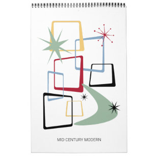 Mid Century Modern #4 Original Art Retro Calendar