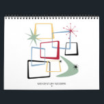Mid Century Modern #4 Original Retro Art Calendar<br><div class="desc">Have original art on your wall each month with this funky mid century modern wall calendar,  featuring my original retro art. This is series #3.</div>