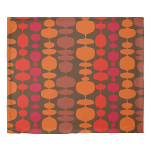 Mid century modern 60a 70s duvet cover