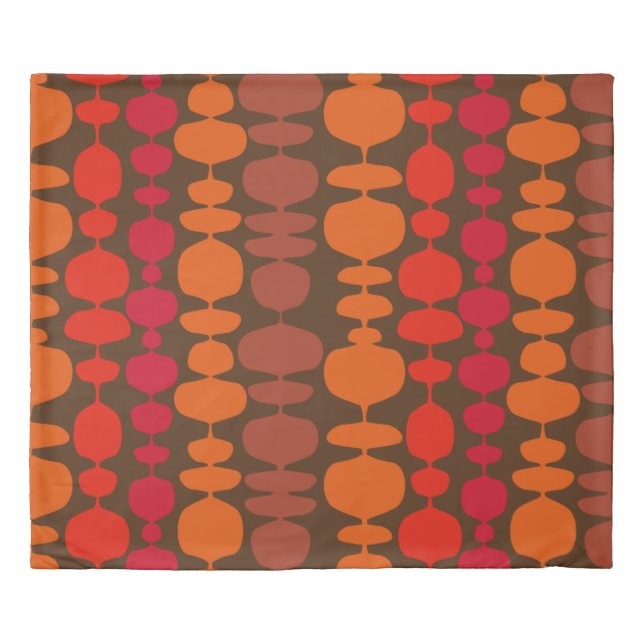 Mid century modern 60a 70s duvet cover (Front)