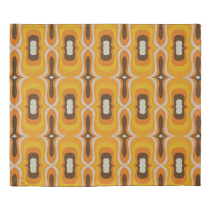 Mid century modern 60a 70s duvet cover
