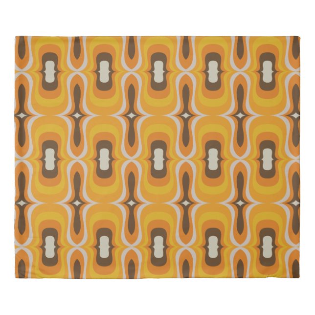 Mid century modern 60a 70s duvet cover (Front)