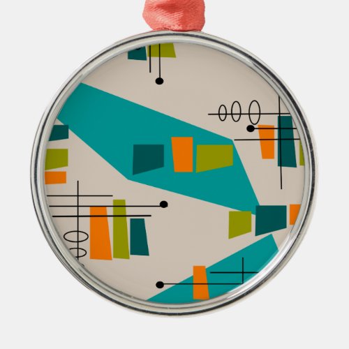 Mid_Century Modern Abstract 55 Metal Ornament