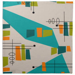 Mid-Century Modern Abstract #55 Napkin