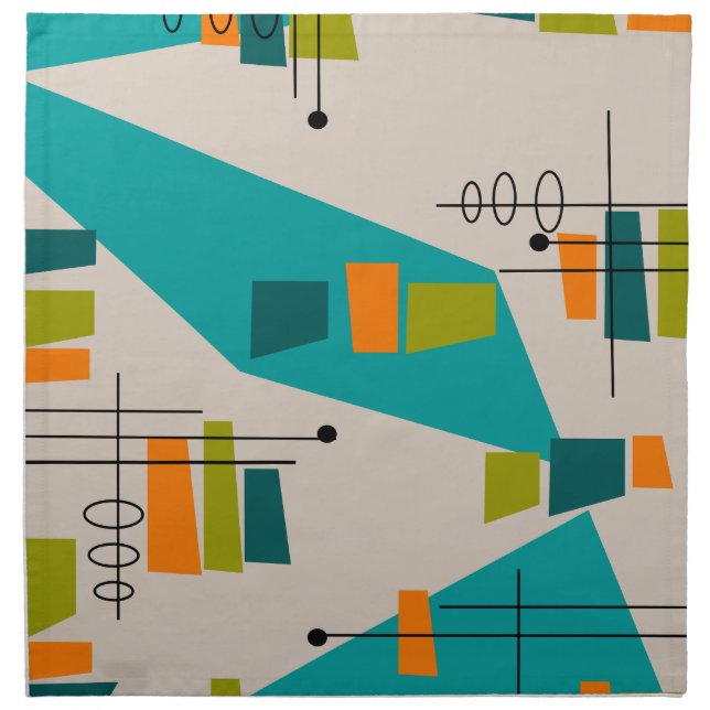 Mid-Century Modern Abstract #55 Napkin (Front)