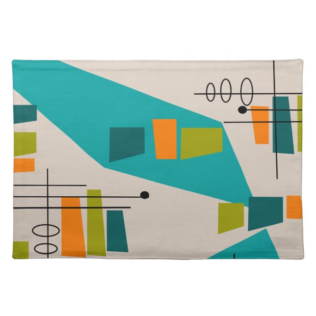 Mid-Century Modern Abstract #55 Placemat (Front)