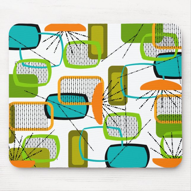 Mid-Century Modern Abstract #57 Mouse Pad (Front)