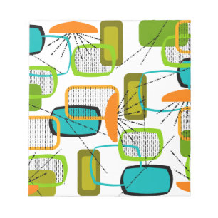 Mid-Century Modern Abstract #57 Notepad
