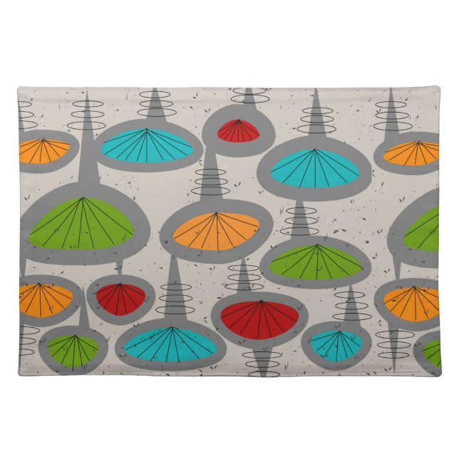 Mid-Century Modern Abstract #76 Placemat (Front)