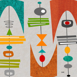 Mid Century Modern Art Wall Décor Zazzle Mid Century Modern Abstract Art Canvas Print