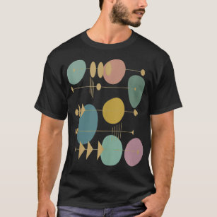 Mid Century Modern Abstract Atomic Art Artsy Artis T-Shirt