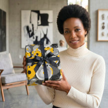 Mid Century Modern Abstract Circle African Ankara