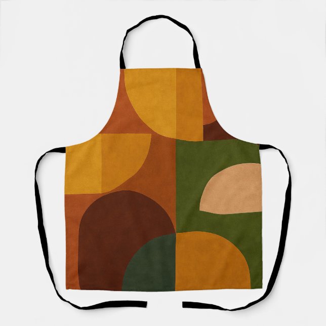 Mid-Century Modern Abstract Composition Apron (Front)