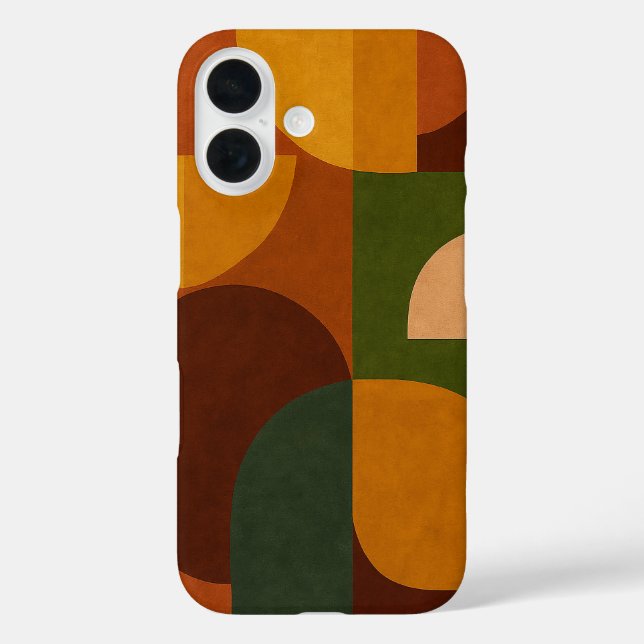 Mid-Century Modern Abstract Composition Case-Mate iPhone Case (Back)