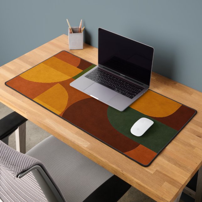 Mid-Century Modern Abstract Composition Desk Mat (Office 2)