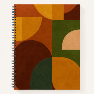 Mid-Century Modern Abstract Composition Notebook