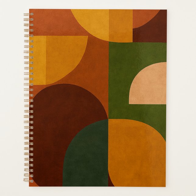 Mid-Century Modern Abstract Composition Planner (Front)