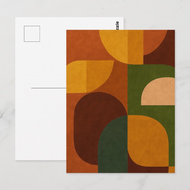 Mid-Century Modern Abstract Composition Postcard (Front/Back)