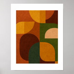 Mid-Century Modern Abstract Composition Poster
