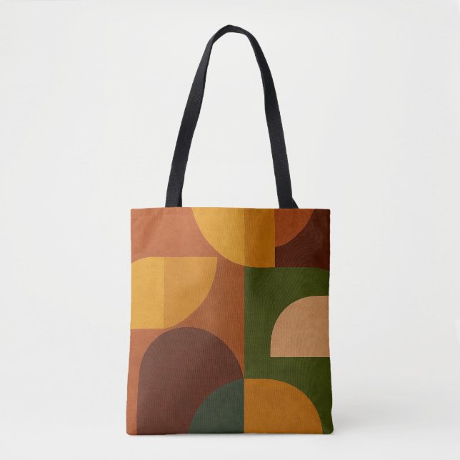 Mid-Century Modern Abstract Composition Tote Bag (Front)