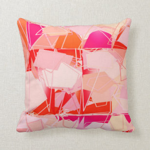 coral pink pillows