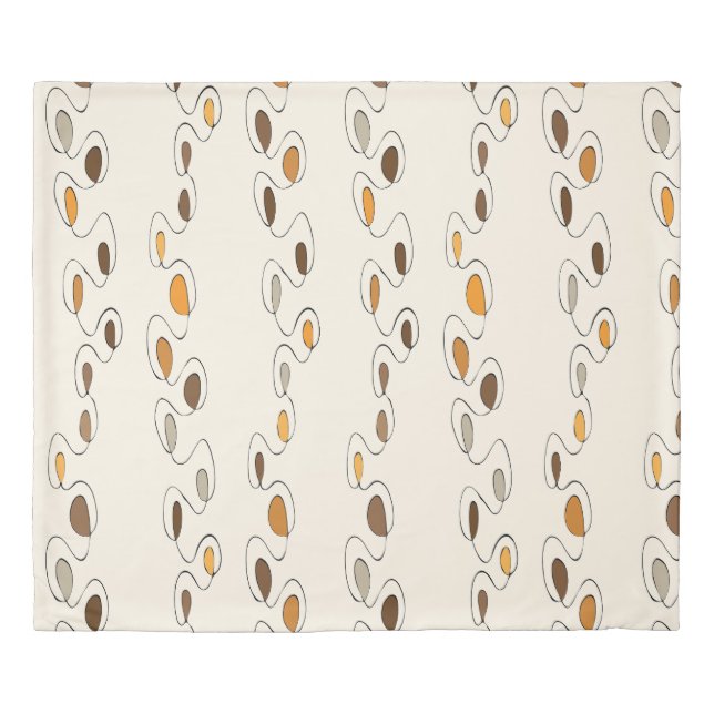 Mid Century Modern Abstract Duvet Cover (Front)