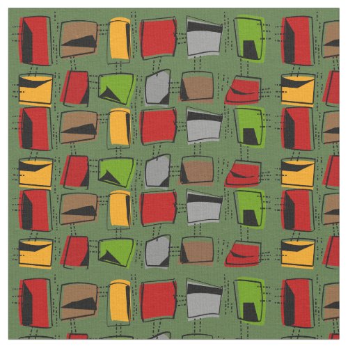 Mid_Century Modern Abstract Fabric 25