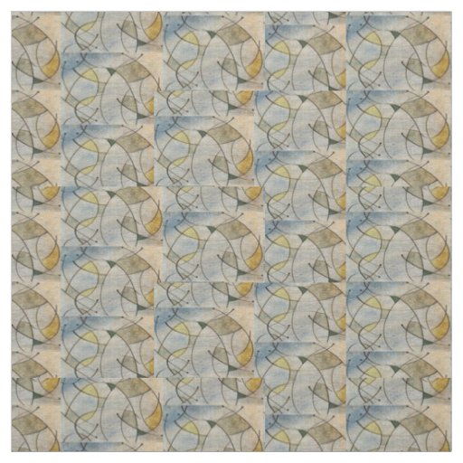 Mid-Century Modern Abstract Fabric Green