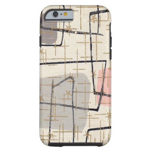 Mid Century Modern Abstract Fabric iPhone 6 Case