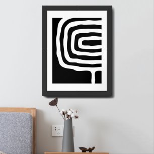 Mid Century Modern Abstract Framed Art