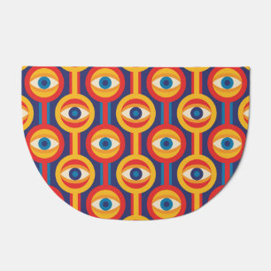 Mid-century modern: abstract geometric. doormat