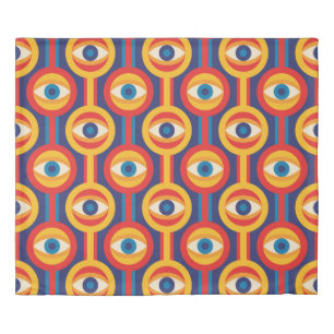 Mid-century modern: abstract geometric. duvet cover